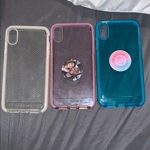 Set of 3 iPhone XS Max TECH 21 cases